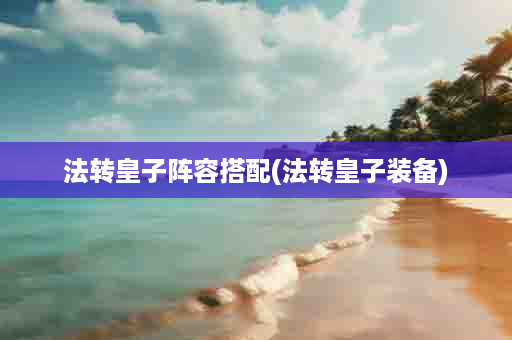 法转皇子阵容搭配(法转皇子装备)