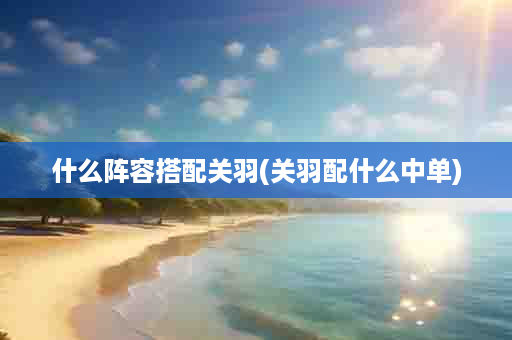 什么阵容搭配关羽(关羽配什么中单)