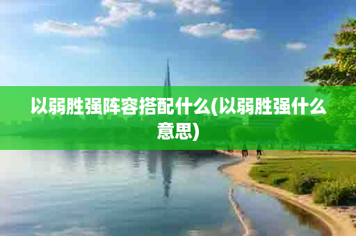 以弱胜强阵容搭配什么(以弱胜强什么意思)